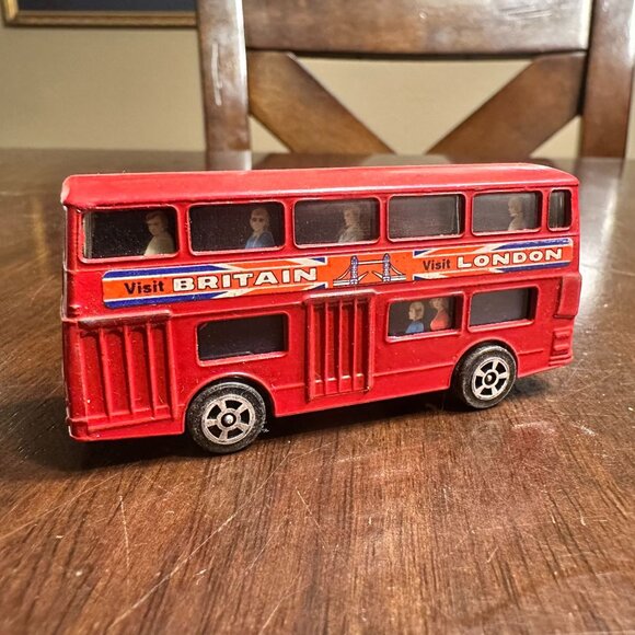 Vintage Corgi Juniors Daimler Fleetline Red London Double-Decker Bus - Picture 1 of 4